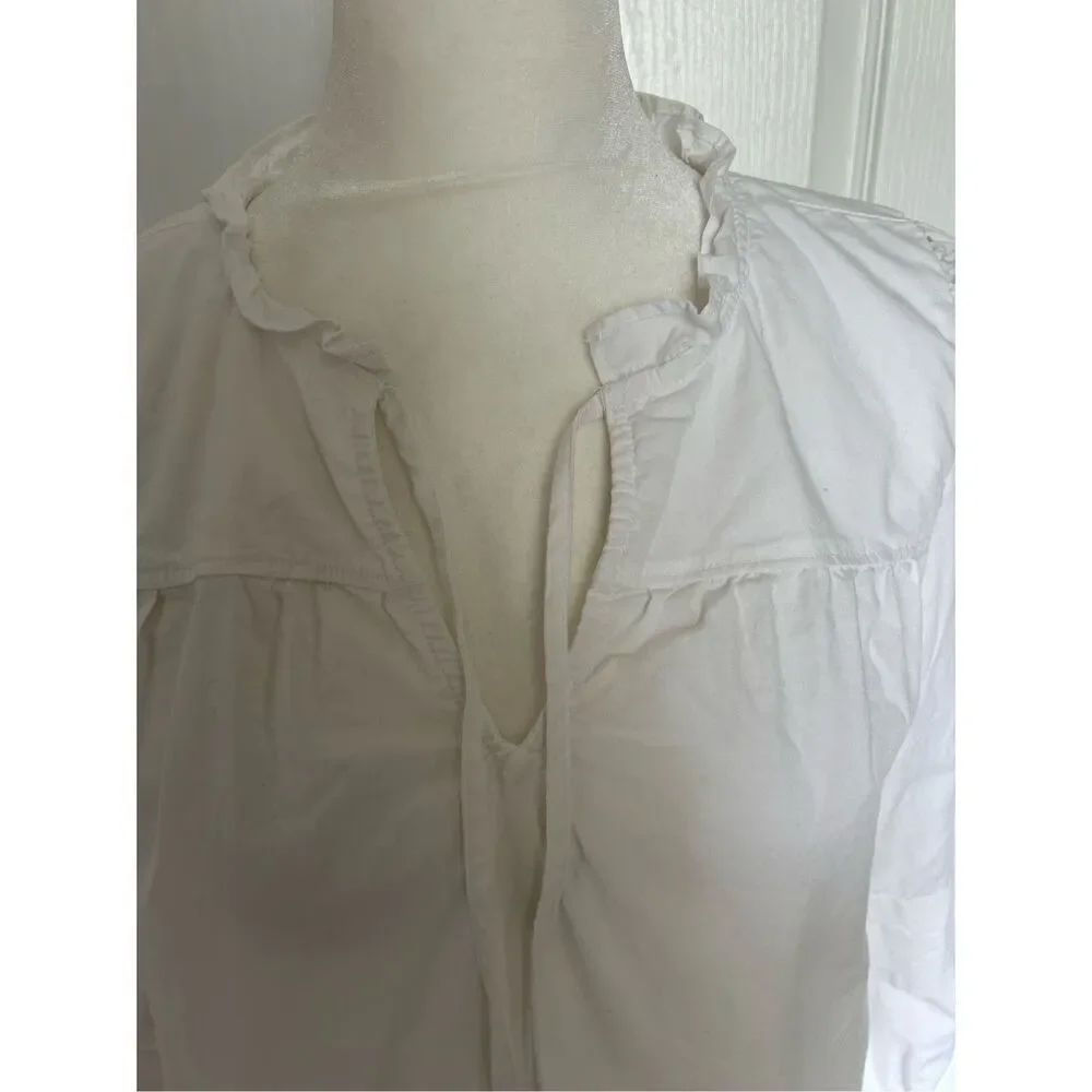 J. Crew Reimagined Blouse White Sz XS
